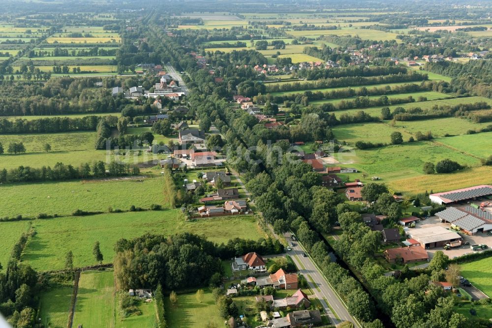 Luftbild Barßel - Stadtrand und Außenbezirks- Wohngebiete in Barßel im Bundesland Niedersachsen