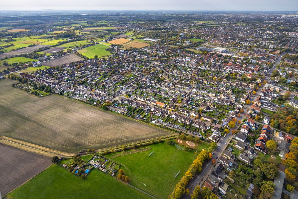 Luftbild Hamm - Stadtrand und Außenbezirks- Wohngebiete an der Fritz-Erler-Straße im Ortsteil Norddinker in Hamm im Bundesland Nordrhein-Westfalen, Deutschland