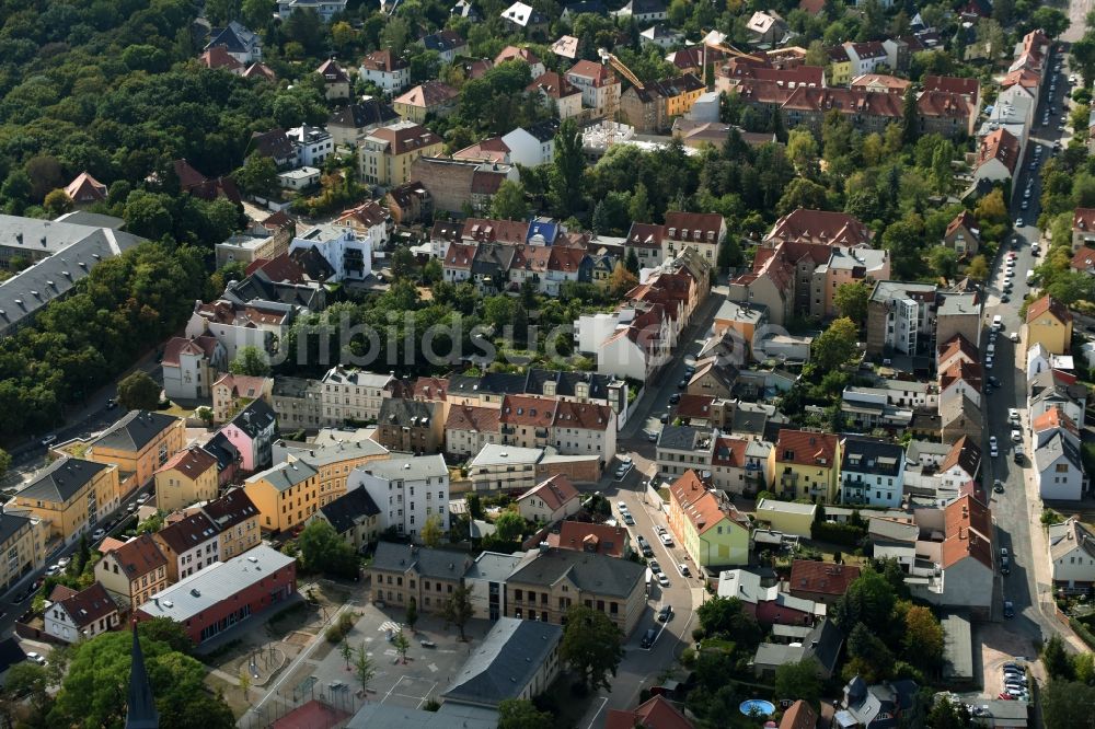 Luftaufnahme Halle (Saale) - Stadtrand und Außenbezirks- Wohngebiete in Halle (Saale) im Bundesland Sachsen-Anhalt