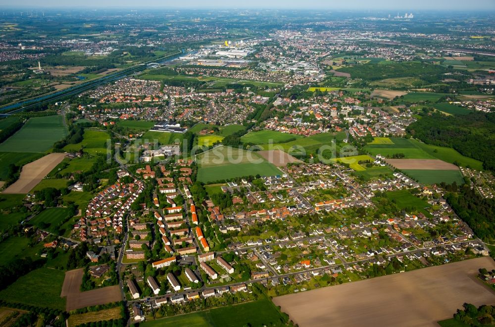 Luftbild Hamm - Stadtrand und Außenbezirks- Wohngebiete in Hamm im Bundesland Nordrhein-Westfalen