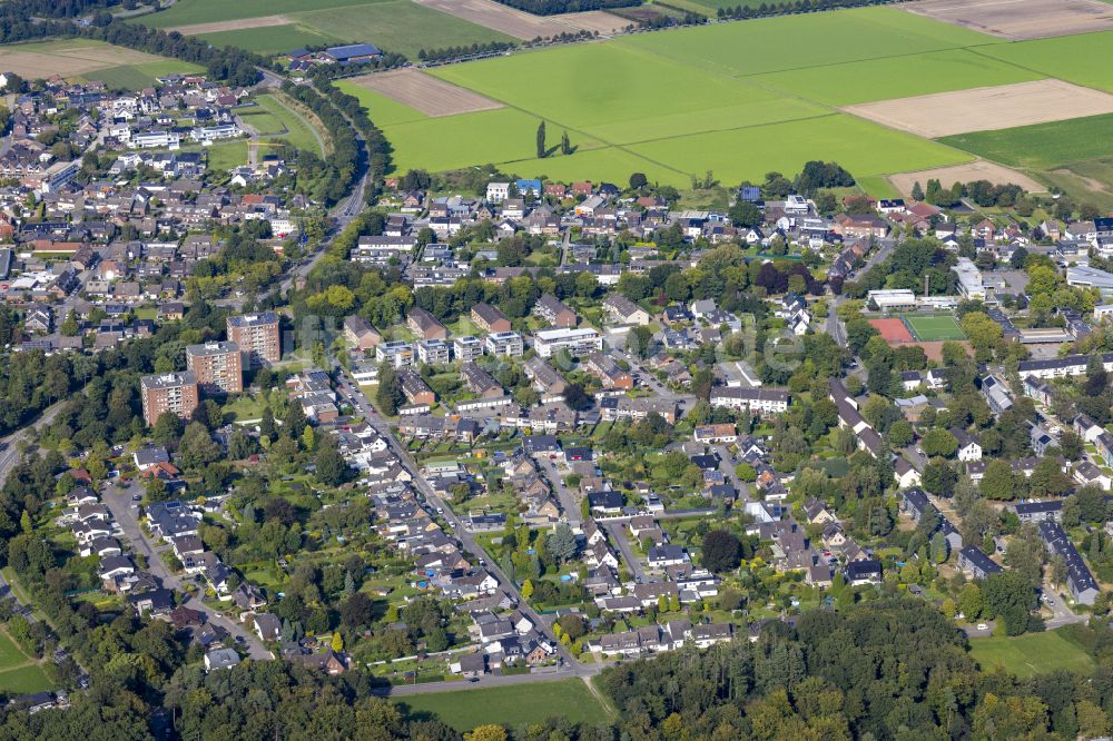 Hardt aus der Vogelperspektive: Stadtrand und Außenbezirks- Wohngebiete in Hardt im Bundesland Nordrhein-Westfalen, Deutschland