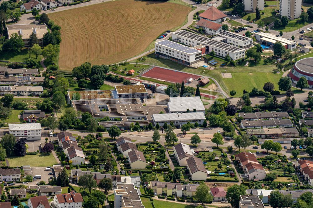 Horb am Neckar aus der Vogelperspektive: Stadtrand und Außenbezirks- Wohngebiete in Horb am Neckar im Bundesland Baden-Württemberg, Deutschland