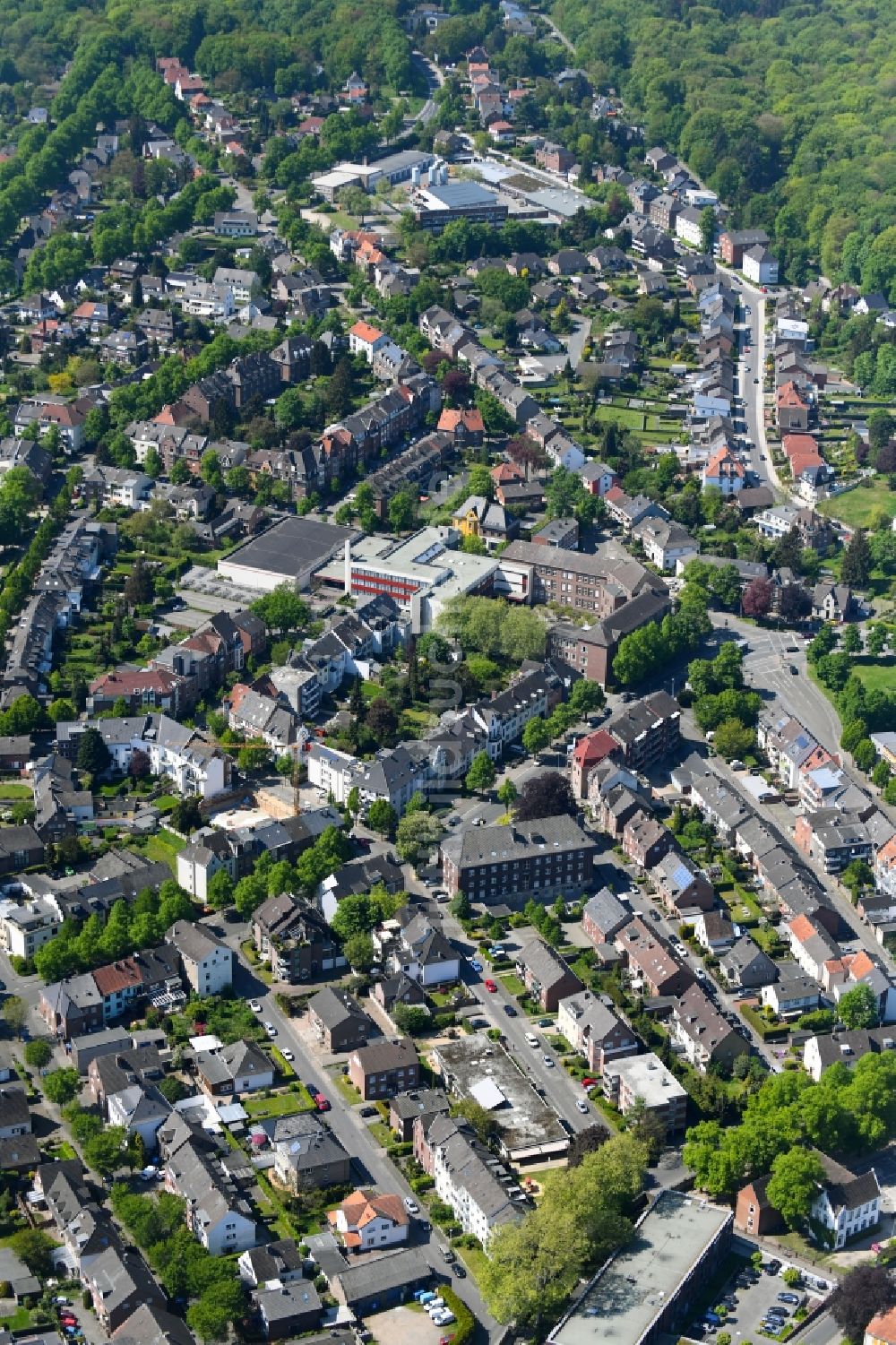 Kleve aus der Vogelperspektive: Stadtrand und Außenbezirks- Wohngebiete in Kleve im Bundesland Nordrhein-Westfalen, Deutschland