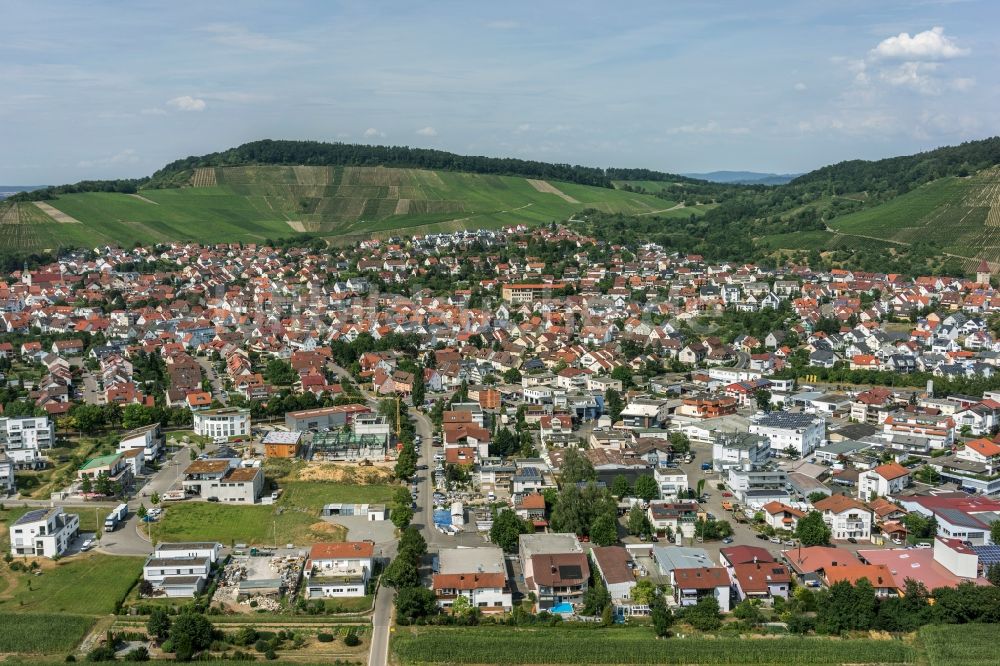 Korb aus der Vogelperspektive: Stadtrand und Außenbezirks- Wohngebiete in Korb im Bundesland Baden-Württemberg