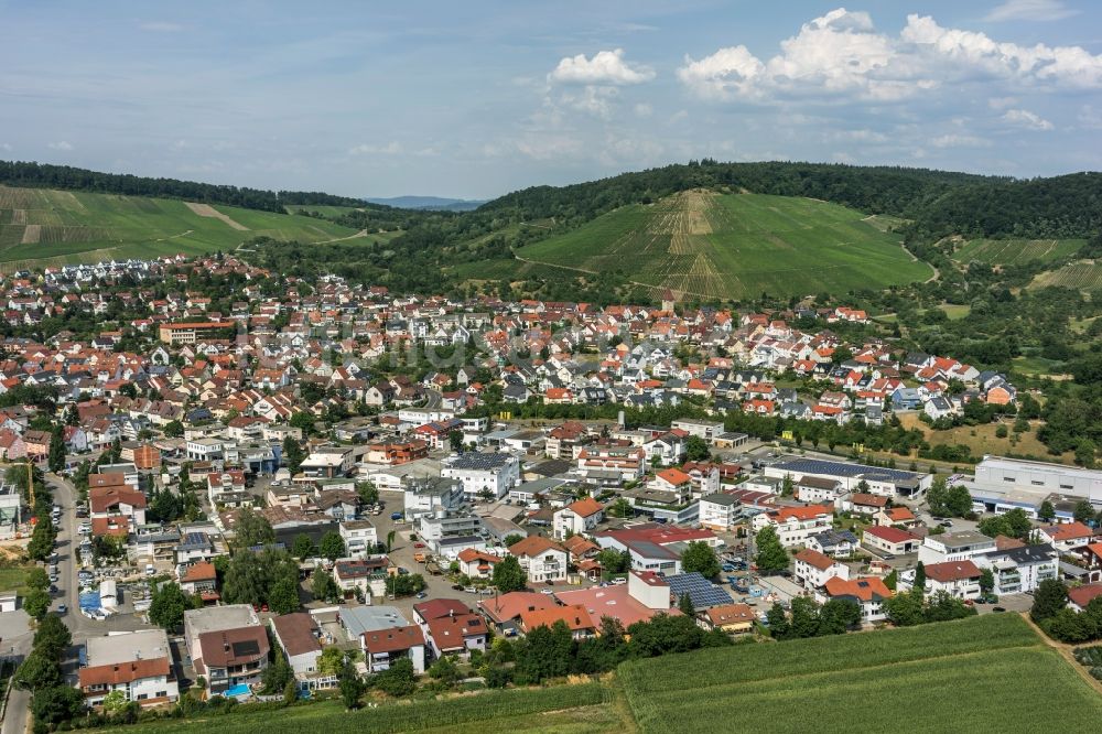 Korb aus der Vogelperspektive: Stadtrand und Außenbezirks- Wohngebiete in Korb im Bundesland Baden-Württemberg