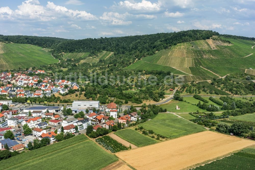 Luftbild Korb - Stadtrand und Außenbezirks- Wohngebiete in Korb im Bundesland Baden-Württemberg