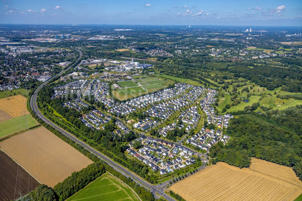 Luftaufnahme Dortmund - Stadtrand und Außenbezirks- Wohngebiete im Ortsteil Brackeler Feld in Dortmund im Bundesland Nordrhein-Westfalen, Deutschland