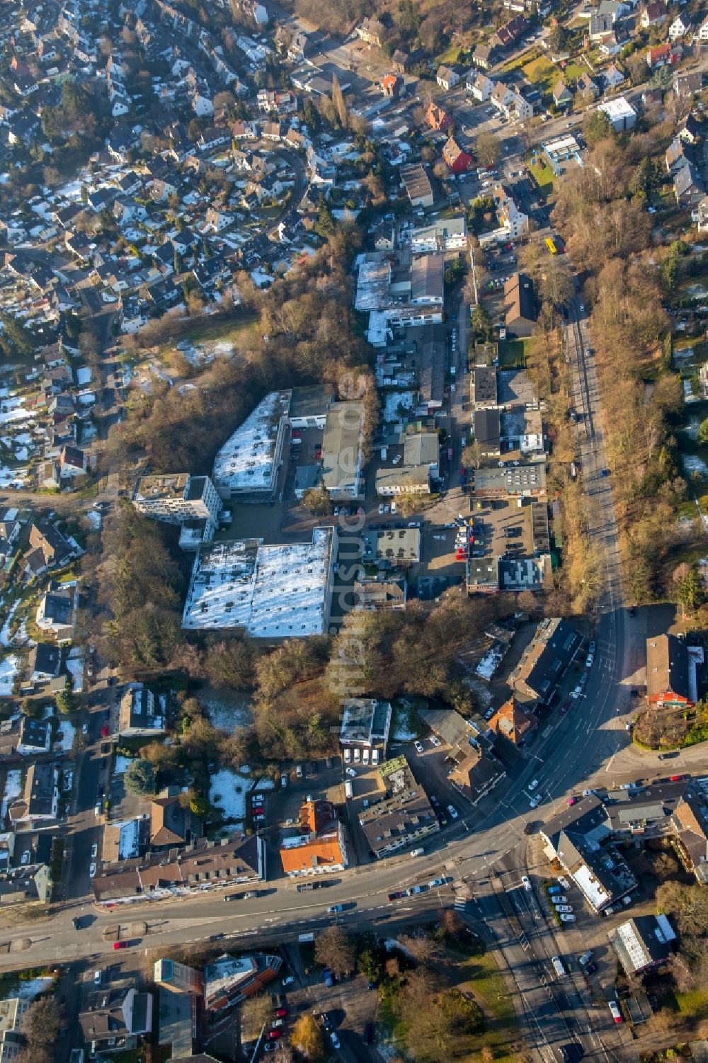 Luftbild Essen - Stadtrand und Außenbezirks- Wohngebiete im Ortsteil Stadtbezirke IX in Essen im Bundesland Nordrhein-Westfalen