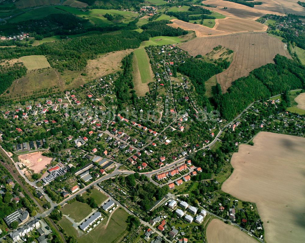 Gera aus der Vogelperspektive: Stadtrand und Außenbezirks- Wohngebiete im Ortsteil Zwötzen in Gera im Bundesland Thüringen, Deutschland