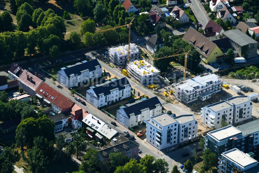 Luftaufnahme Schwedt/Oder - Stadtrand und Außenbezirks- Wohngebiete in Schwedt/Oder im Bundesland Brandenburg, Deutschland