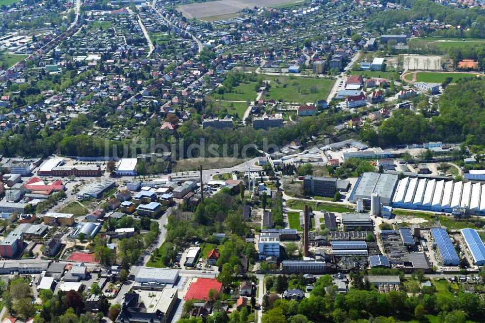 Spremberg von oben - Stadtrand und Außenbezirks- Wohngebiete in Spremberg im Bundesland Brandenburg, Deutschland