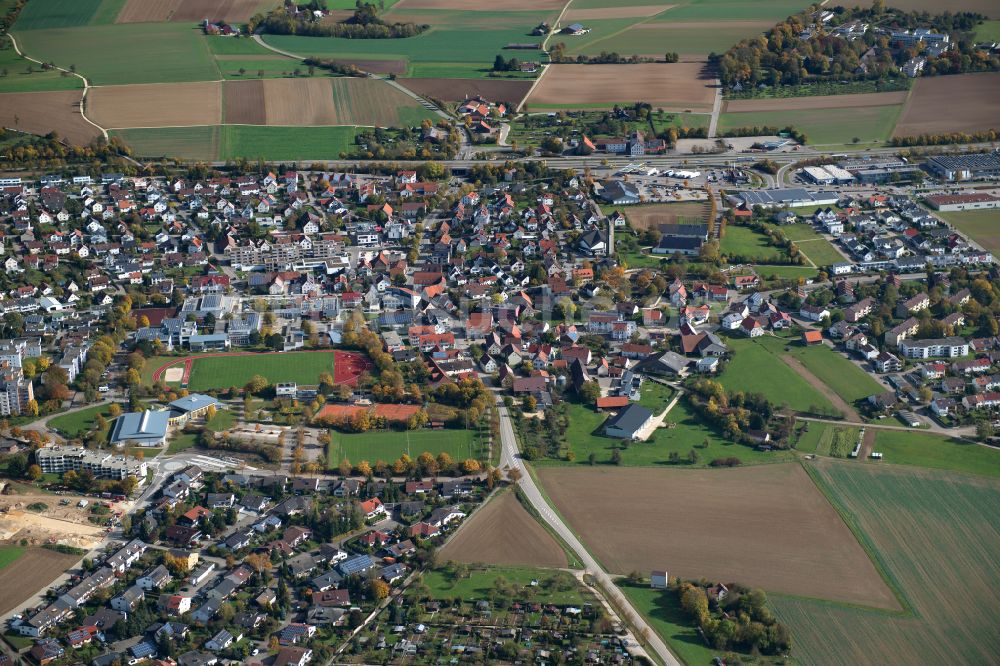 Luftbild Tomerdingen - Stadtrand und Außenbezirks- Wohngebiete in Tomerdingen im Bundesland Baden-Württemberg, Deutschland