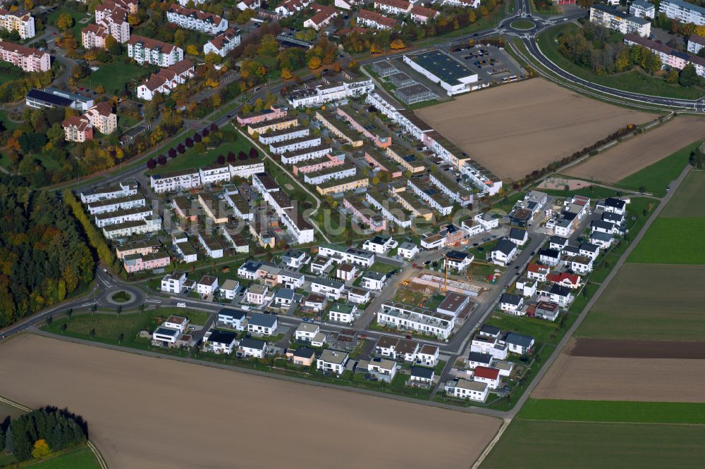 Luftbild Ulm - Stadtrand und Außenbezirks- Wohngebiete in Ulm im Bundesland Baden-Württemberg, Deutschland