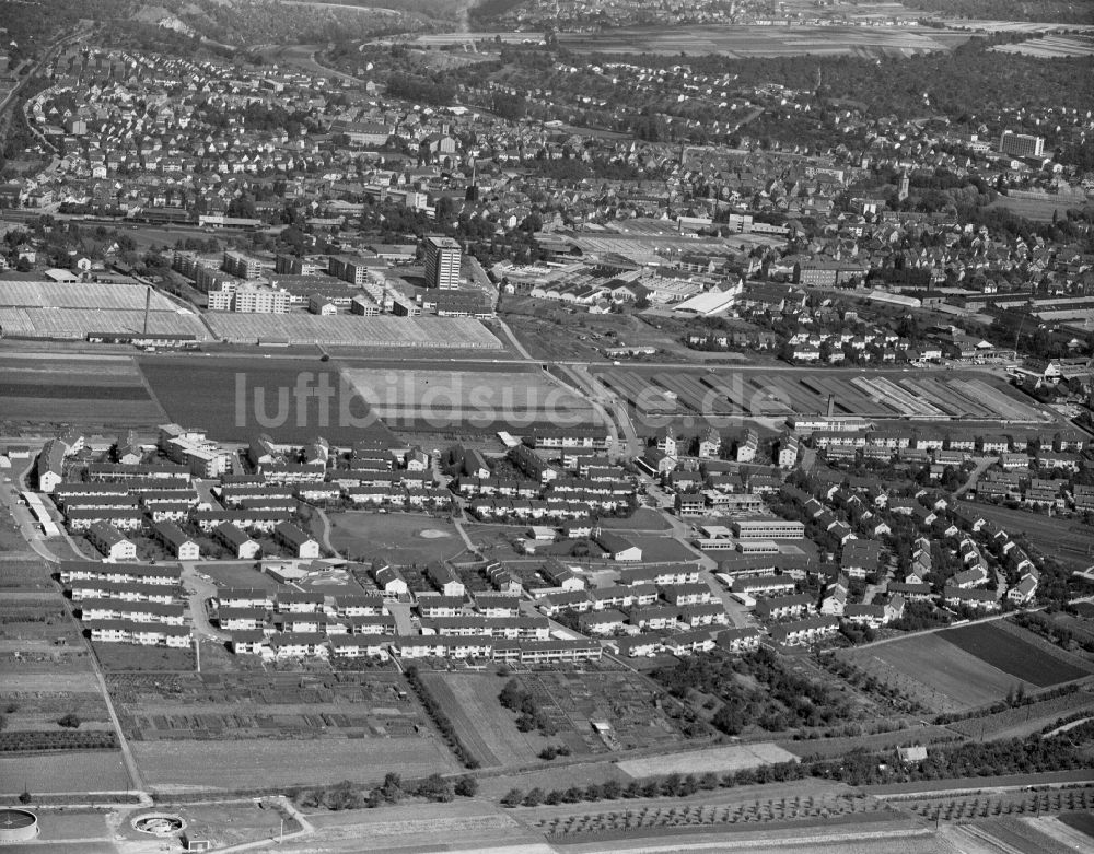 Waiblingen aus der Vogelperspektive: Stadtrand und Außenbezirks- Wohngebiete in Waiblingen im Bundesland Baden-Württemberg, Deutschland