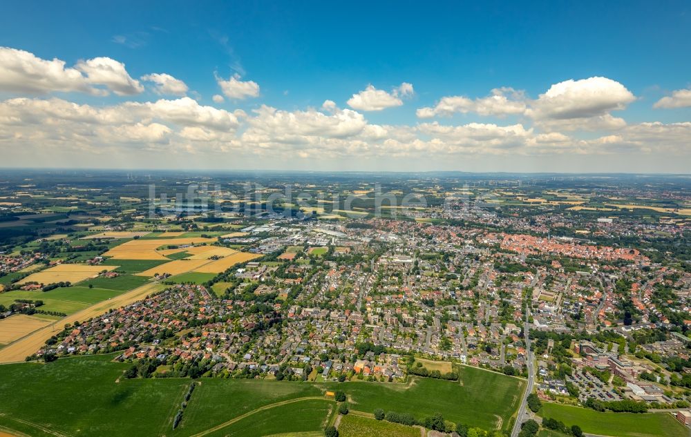 Luftbild Warendorf - Stadtrand und Außenbezirks- Wohngebiete in Warendorf im Bundesland Nordrhein-Westfalen, Deutschland