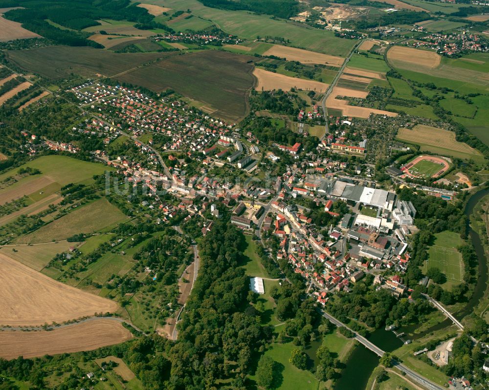 Luftbild Bad Köstritz - Stadtrand mit landwirtschaftlichen Feldern in Bad Köstritz im Bundesland Thüringen, Deutschland