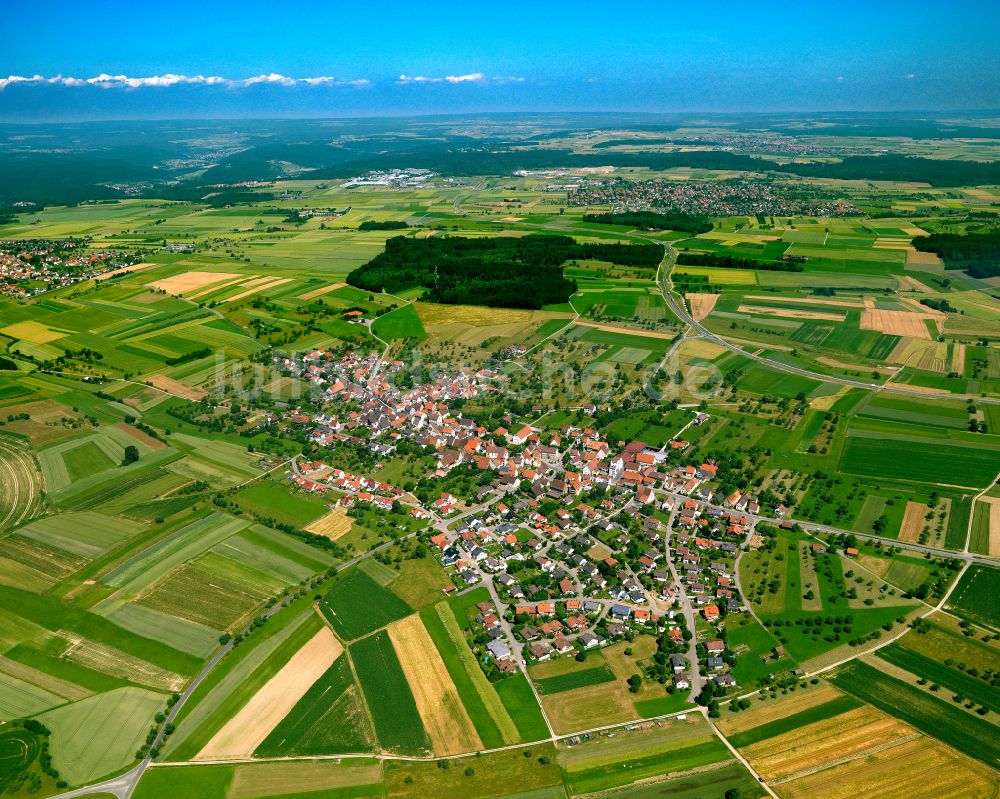 Luftbild Baisingen - Stadtrand mit landwirtschaftlichen Feldern in Baisingen im Bundesland Baden-Württemberg, Deutschland