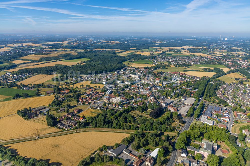 Hamm aus der Vogelperspektive: Stadtrand mit landwirtschaftlichen Feldern in Hamm im Bundesland Nordrhein-Westfalen, Deutschland