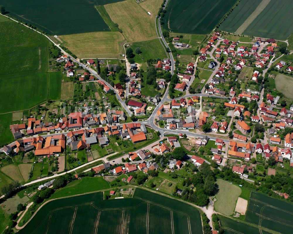 Luftbild Reinholterode - Stadtrand mit landwirtschaftlichen Feldern in Reinholterode im Bundesland Thüringen, Deutschland