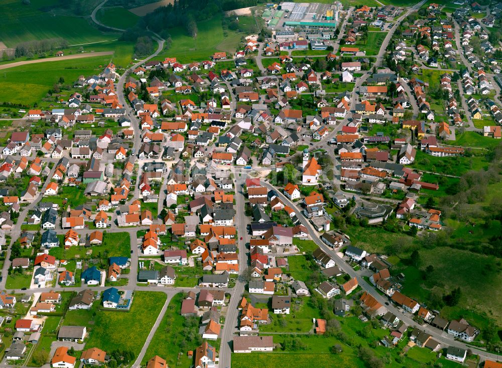 Luftbild Westerheim - Stadtrand mit landwirtschaftlichen Feldern in Westerheim im Bundesland Baden-Württemberg, Deutschland