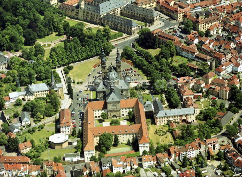 Fulda aus der Vogelperspektive: Stadtschloss und Dom