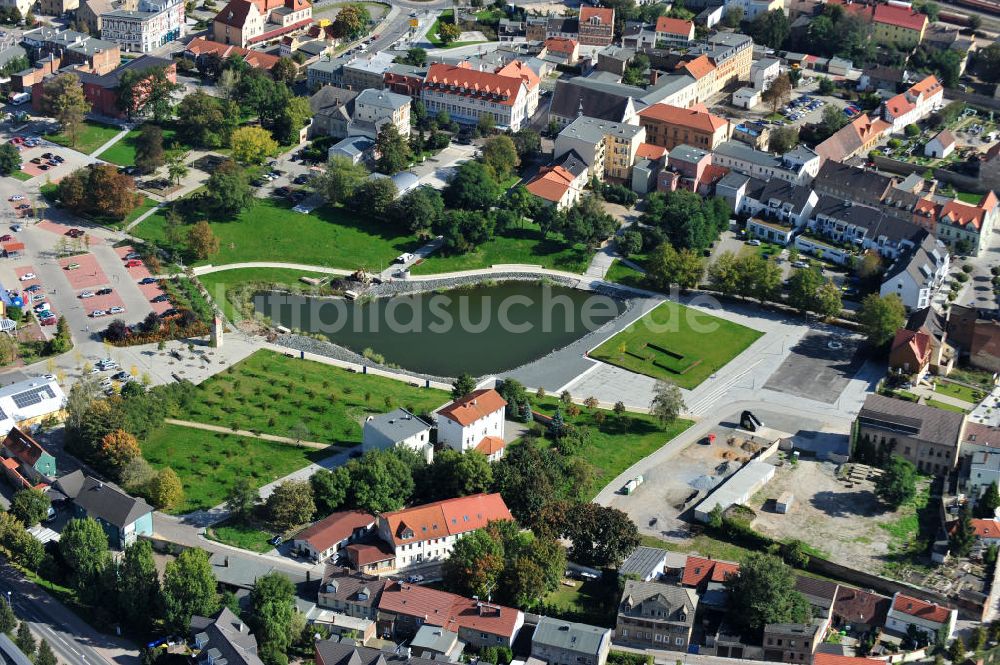 Luftbild Staßfurt - Stadtsee in Staßfurt in Sachsen-Anhalt