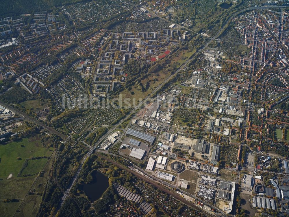 Luftbild Potsdam - Stadtteil Babelsberg im Stadtgebiet in Potsdam im Bundesland Brandenburg