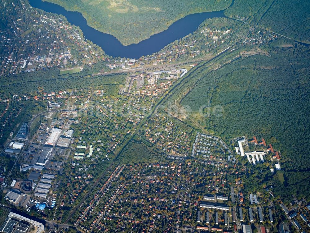 Potsdam von oben - Stadtteil Babelsberg im Stadtgebiet in Potsdam im Bundesland Brandenburg