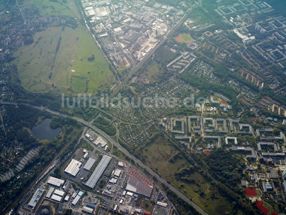 Luftbild Potsdam - Stadtteil Babelsberg im Stadtgebiet in Potsdam im Bundesland Brandenburg