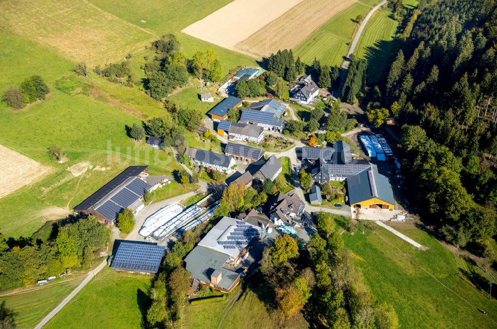 Meschede aus der Vogelperspektive: Stadtteil Bonacker in Meschede im Bundesland Nordrhein-Westfalen