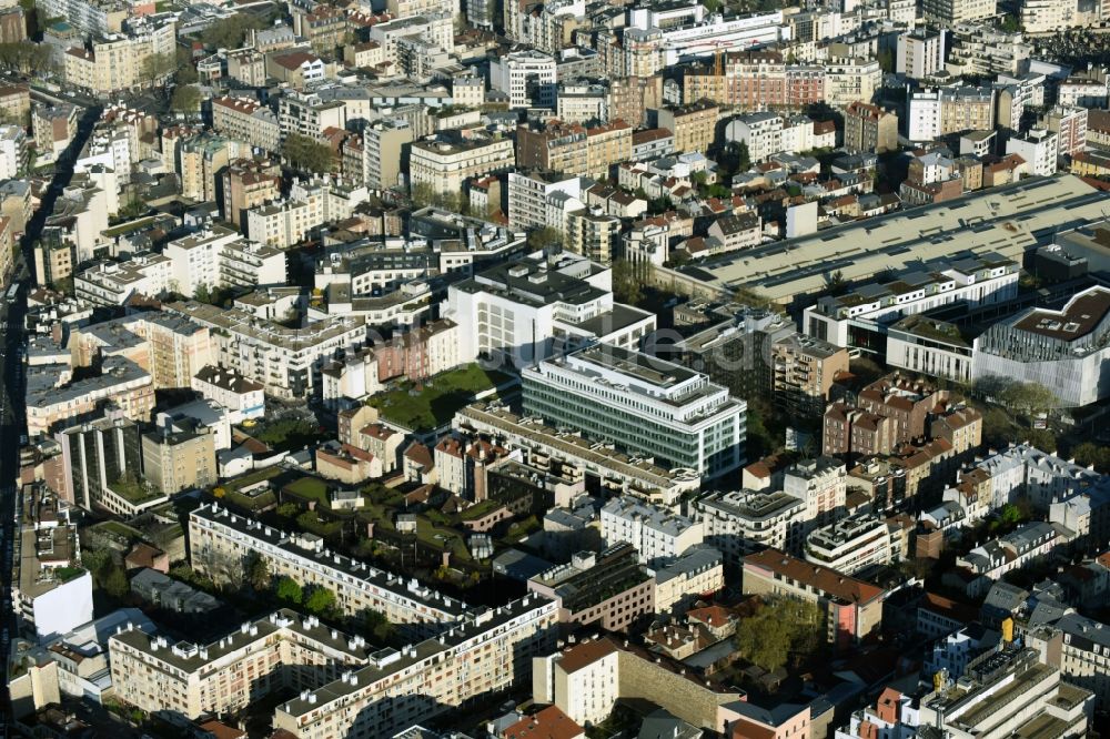 Luftaufnahme Paris - Stadtteil Boulogne-Billancourt im Stadtgebiet in Paris in Ile-de-France, Frankreich