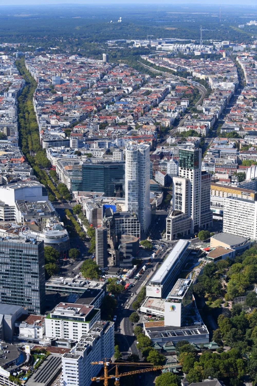 Luftaufnahme Berlin - Stadtteil Charlottenburg in Berlin, Deutschland