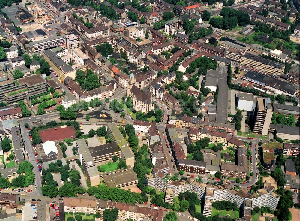 Luftbild Duisburg - Stadtteil Dellviertel im Stadtgebiet in Duisburg im Bundesland Nordrhein-Westfalen