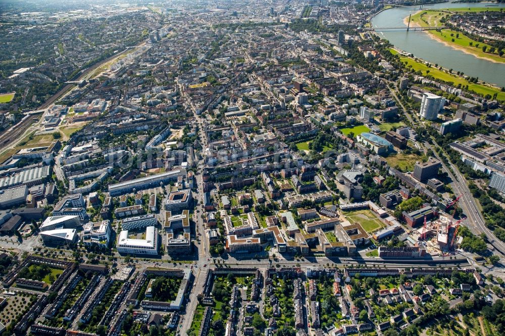 Düsseldorf aus der Vogelperspektive: Stadtteil Derendorf im Stadtgebiet in Düsseldorf im Bundesland Nordrhein-Westfalen