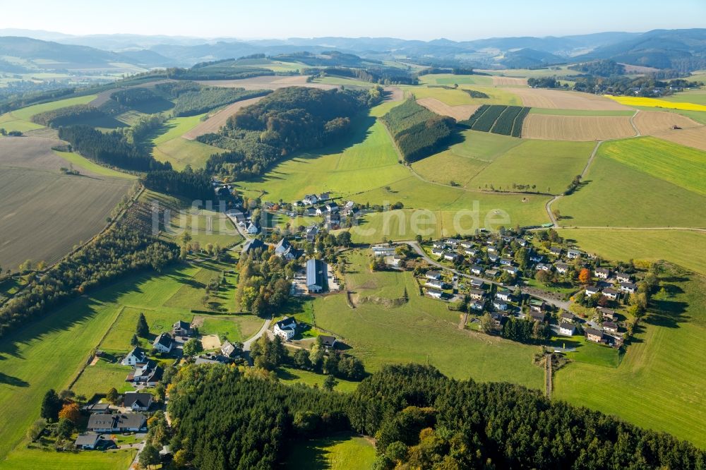 Luftbild Meschede - Stadtteil Erflinghausen in Meschede im Bundesland Nordrhein-Westfalen