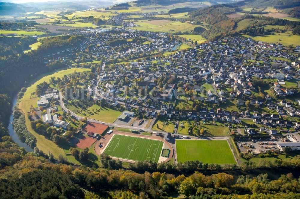 Meschede aus der Vogelperspektive: Stadtteil Freienohl in Meschede im Bundesland Nordrhein-Westfalen