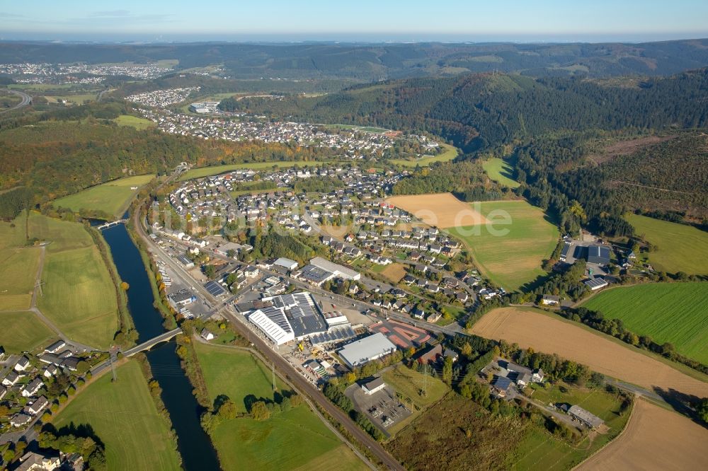 Luftbild Meschede - Stadtteil Freienohl im Stadtgebiet in Meschede im Bundesland Nordrhein-Westfalen