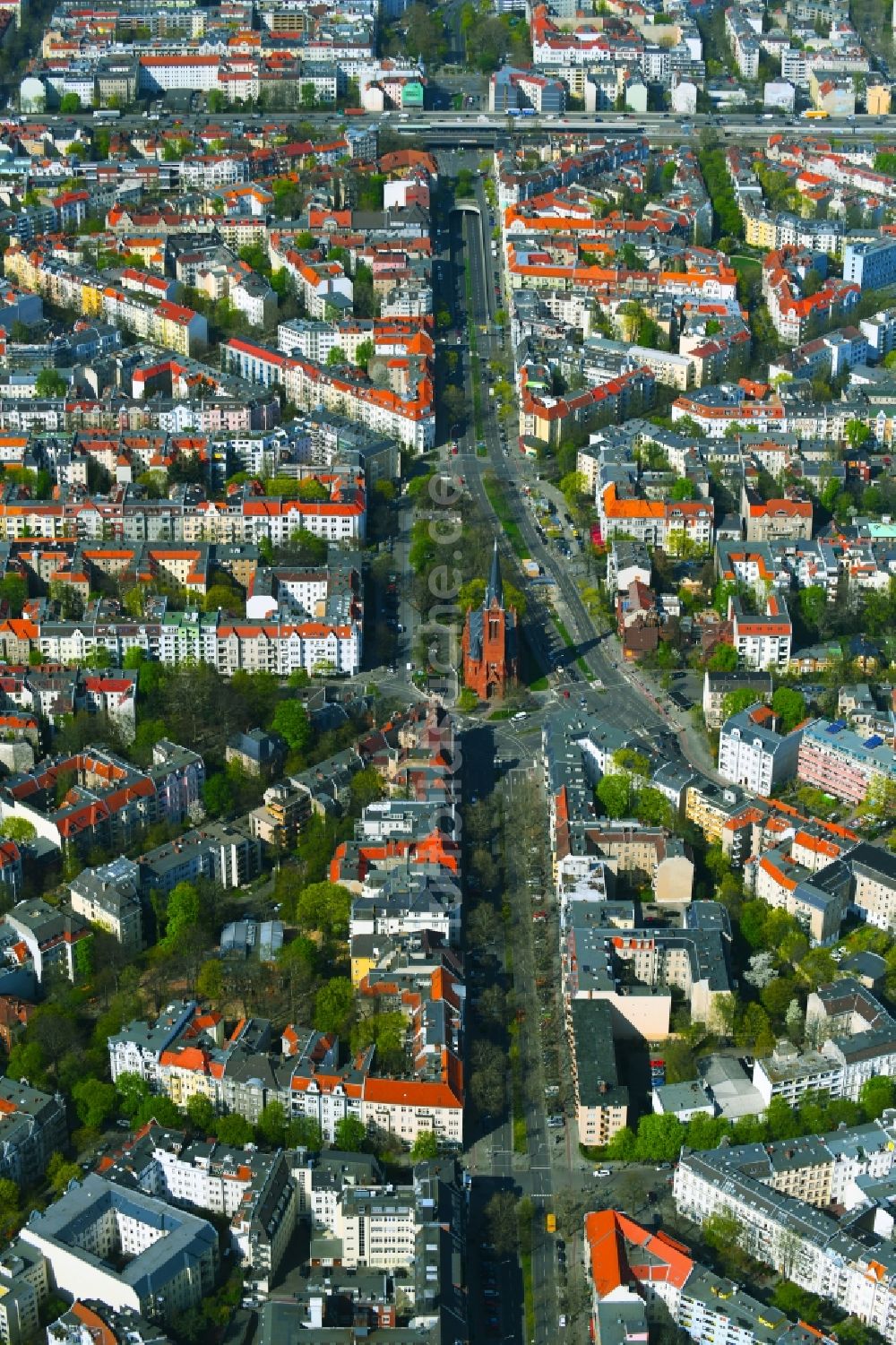 Berlin aus der Vogelperspektive: Stadtteil Friedenau im Stadtgebiet in Berlin