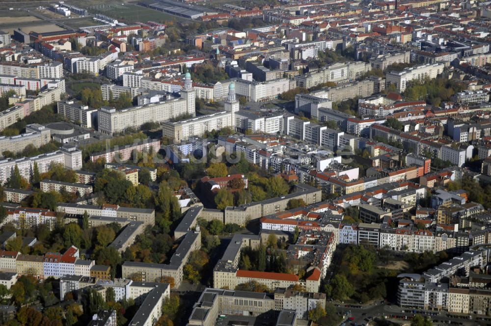 Berlin von oben - Stadtteil Friedrichshain in Berlin