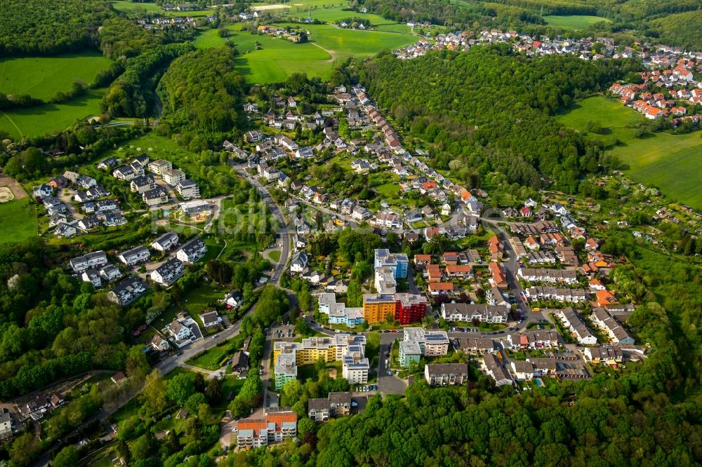 Hagen von oben - Stadtteil Geweke im Stadtgebiet in Hagen im Bundesland Nordrhein-Westfalen