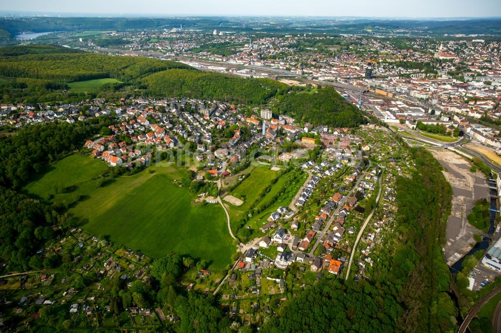 Hagen aus der Vogelperspektive: Stadtteil Geweke im Stadtgebiet in Hagen im Bundesland Nordrhein-Westfalen