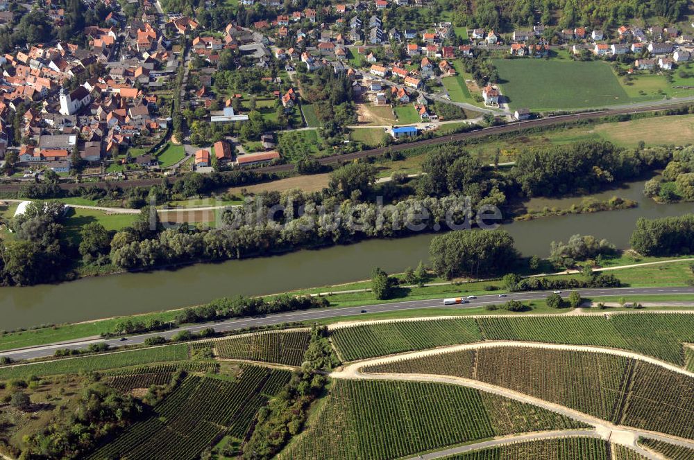 Luftaufnahme OCHSENFURT - Stadtteil Goßmannsdorf von Ochsenfurt am Main