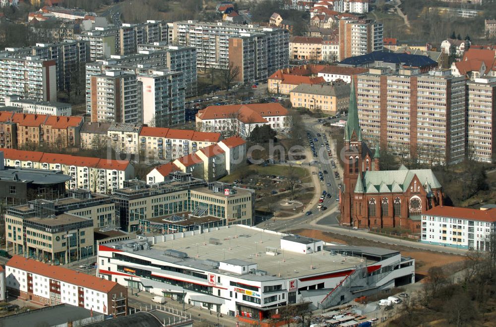 Frankfurt (Oder) von oben - Stadtteil Halbe Stadt in Frankfurt (Oder)