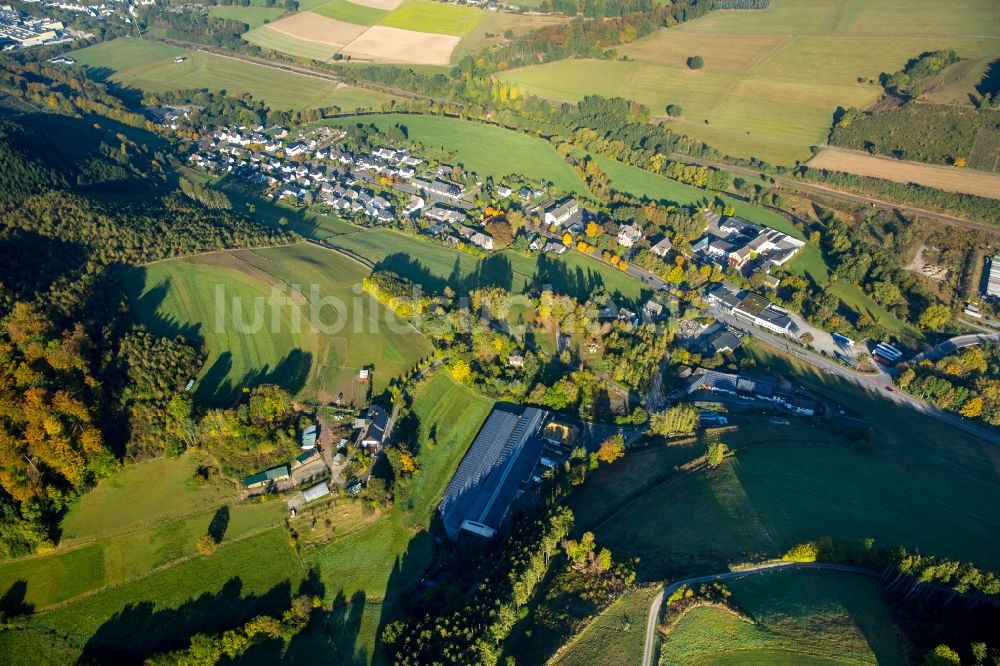 Luftbild Meschede - Stadtteil Heinrichsthal im Stadtgebiet in Meschede im Bundesland Nordrhein-Westfalen