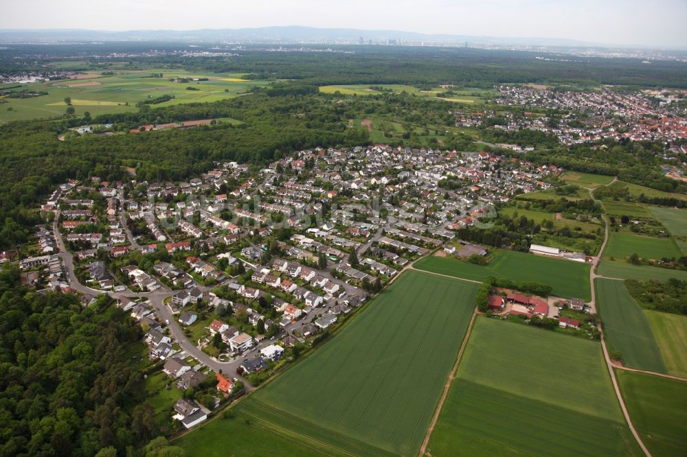 Luftaufnahme Dietzenbach - Stadtteil Hexenberg im Stadtgebiet in Dietzenbach im Bundesland Hessen