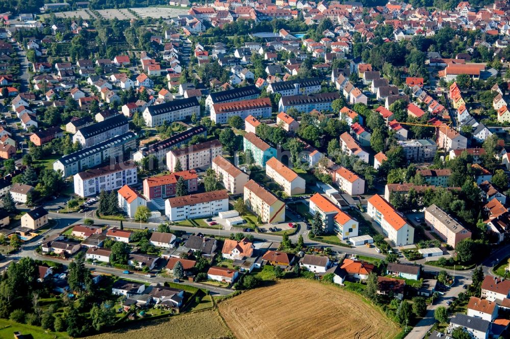 Herzogenaurach aus der Vogelperspektive: Stadtteil INA-Ring im Stadtgebiet in Herzogenaurach im Bundesland Bayern, Deutschland