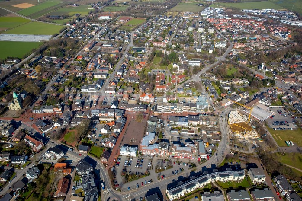 Bottrop von oben - Stadtteil Kirchhellen im Stadtgebiet in Bottrop im Bundesland Nordrhein-Westfalen