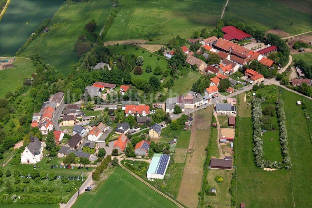 Gau-Algesheim von oben - Stadtteil Laurenziberg Gau-Algesheim