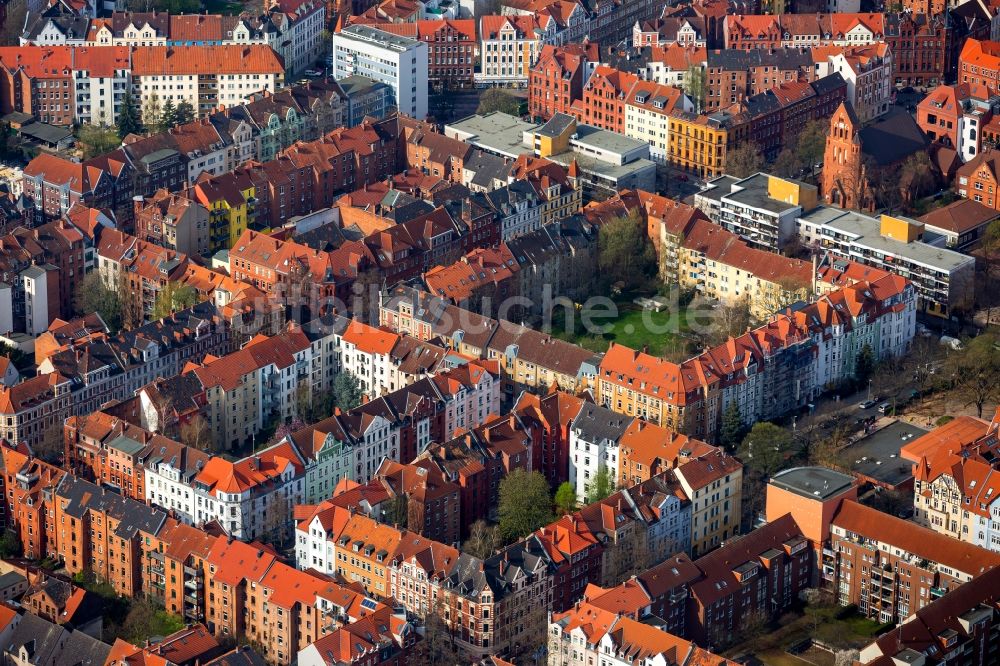 Luftbild Hannover - Stadtteil Linden - Nord im Stadtgebiet im Ortsteil Linden-Limmer in Hannover im Bundesland Niedersachsen, Deutschland