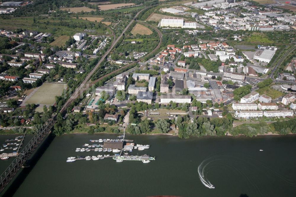 Luftaufnahme Wiesbaden Mainz-Amöneburg - Stadtteil Mainz-Amöneburg in Wiesbaden im Bundesland Hessen